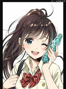 Anime school girl