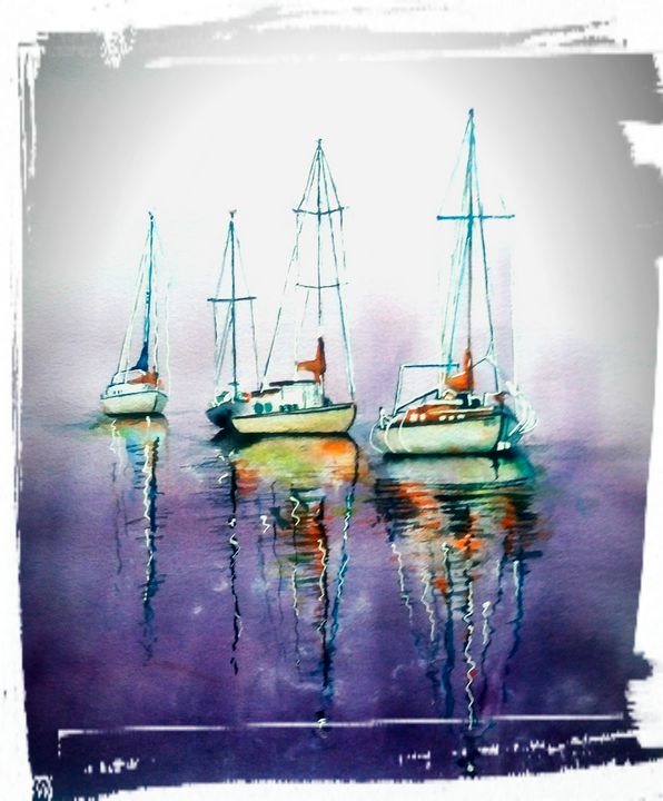 Boats at harbor - Ka.ta.s.art