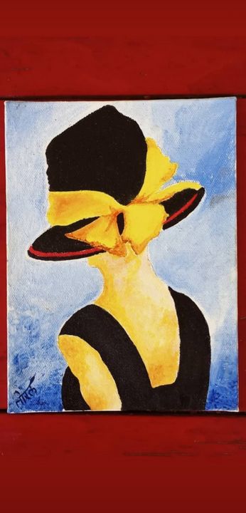 Hat with yellow scarf - Toral