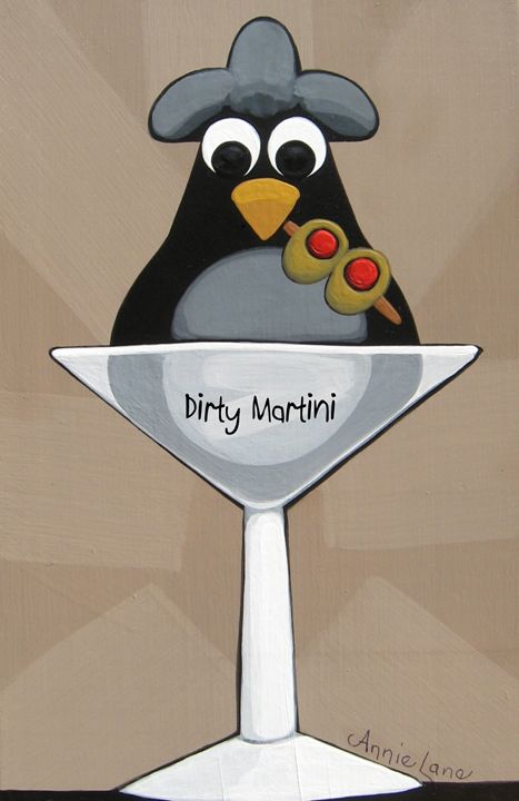 Dirty Martini - Annie Lane Folk Art