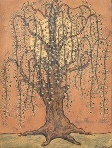 The Sun and The Willow - Annie Lane Folk Art