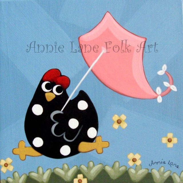 Spring Chicken - Annie Lane Folk Art