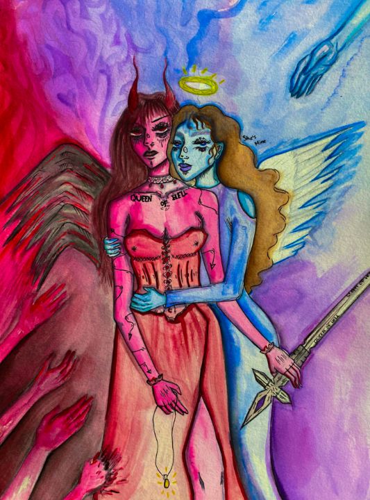 “Queen of Hell and Queen of Heaven” - Theyra Art