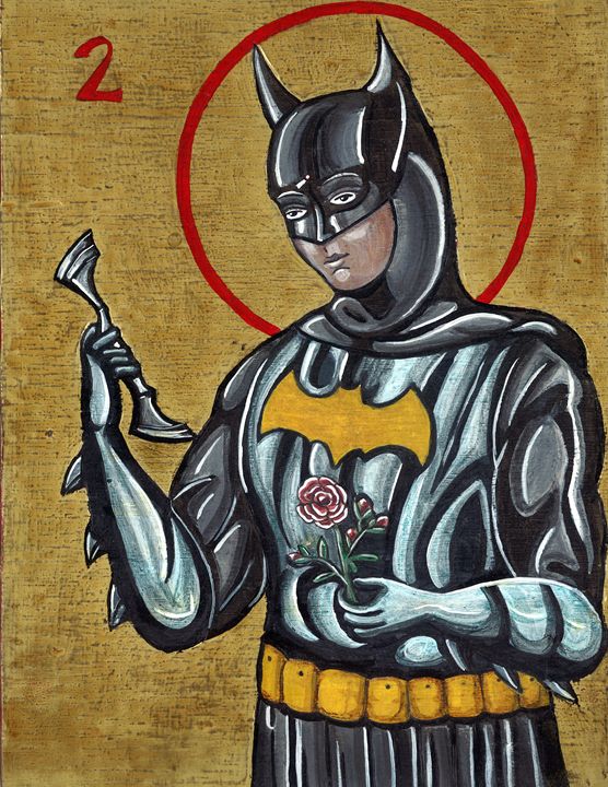 Batman after St. Rita of Cascia - Su Laing LLC - Paintings & Prints,  Fantasy & Mythology, Mythology, Other Mythology - ArtPal