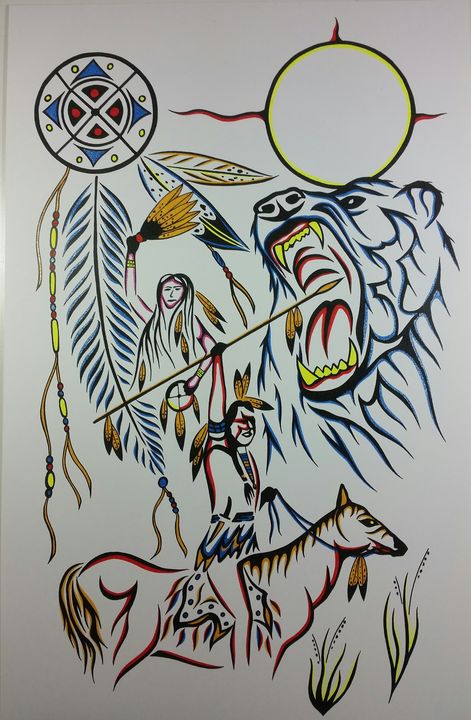 Pride - Native art by Allan Joseph