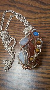 Wire wrapped necklace -  Kelsey.enea