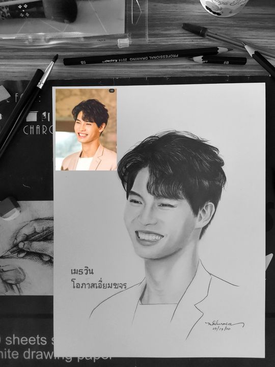Win Metawin, 2Gether series - ARts by Allan Rhoi - Drawings