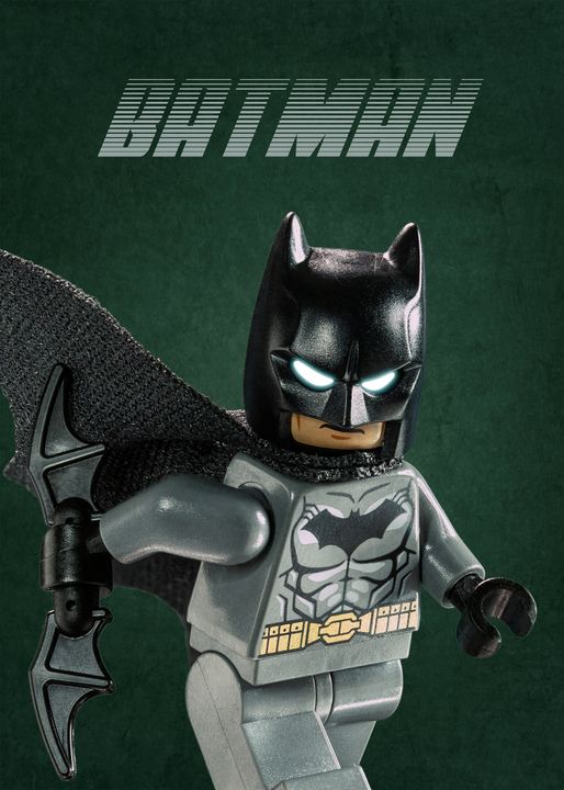Batman Poster - Lego prints - Photography, Childrens Art, Comics - ArtPal
