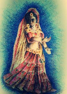 dancing woman ' Garba'