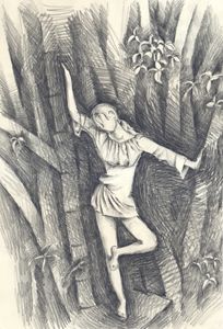 girl in wood