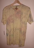 Hand printed yellow t-shirt