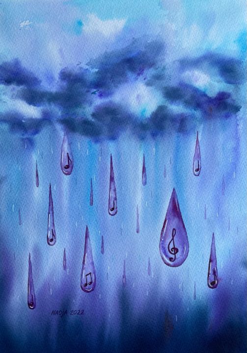Music of the rain - Nadja Yabrova Art
