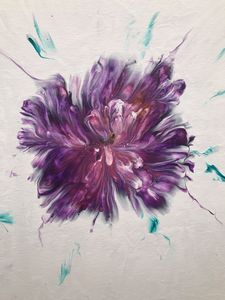 Flowing Flower - Violet and pink!