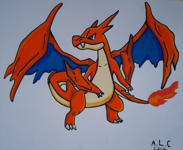 How to Draw Mega Charizard Y (Pokemon)- Step by Step Lesson - video  Dailymotion