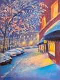 Winter landscape pastel painting - ArtTati - Paintings & Prints