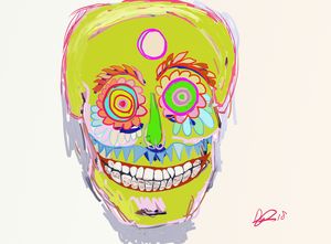 Carnival skull mask