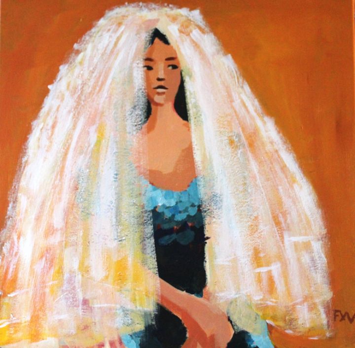 Bride - Francois-Xavier Vaudeleau - Paintings & Prints, People