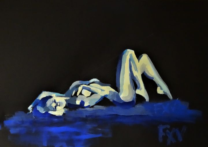 Blue Nude. - Francois-Xavier Vaudeleau