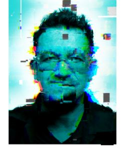 Bono Pixelated EXCLUSIVE Art