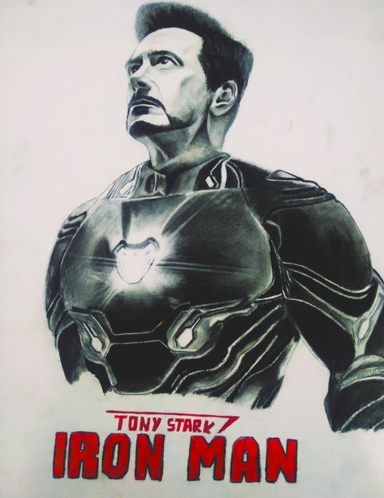 Tridib Raha - Iron Man- Mark L Armor (Pencil Sketch)