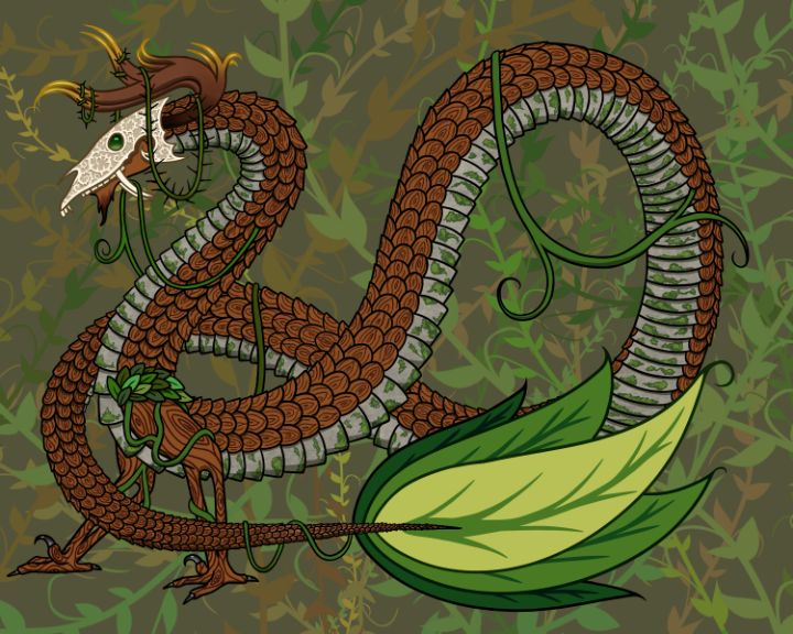 Wood Dragon - argentumfae - Digital Art, Fantasy & Mythology, Magical,  Dragons & Beasts - ArtPal