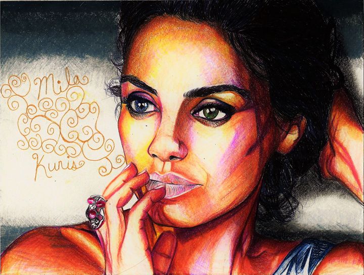 Very Vivid- Mila Kunis - DARIEN RACHELLE ART