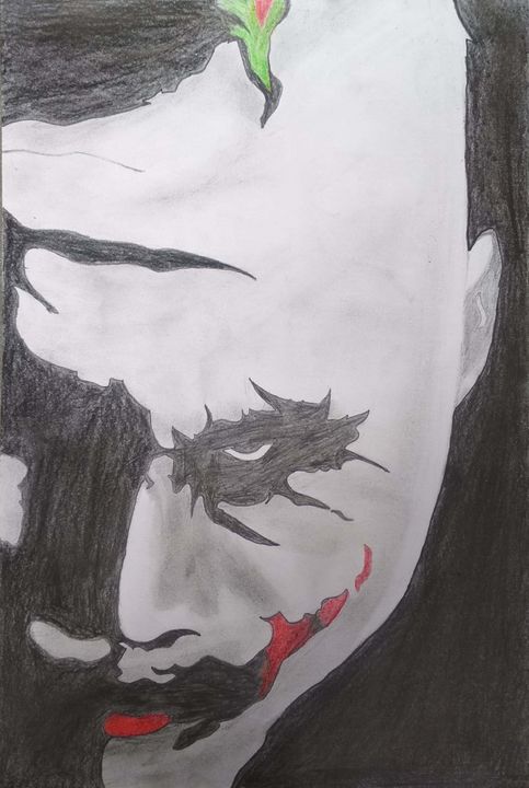 Pencil Sketch of Joker  DesiPainterscom
