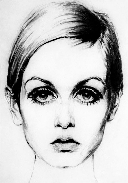 60's Eyelashes - Maja Sipilovic Art - Drawings & Illustration, People ...