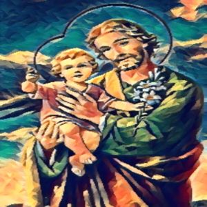 St. Joseph and Baby Jesus. - ETERNITY