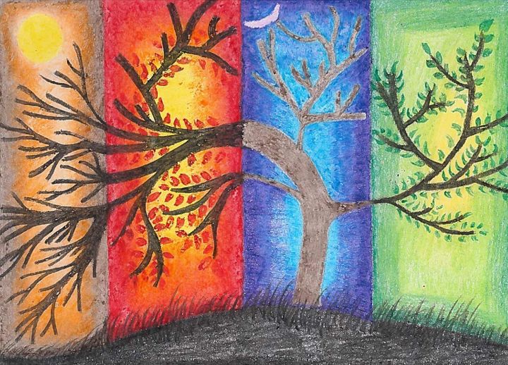 Tree in four seasons - Memy Usf