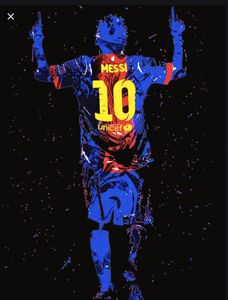 Yofukashi no Uta' Poster, picture, metal print, paint by lionel messi art