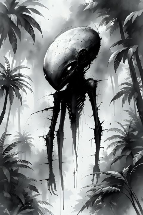 Aliens shadow - SM Imagination - Paintings & Prints, Fantasy ...