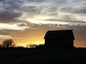 Barn at Sunset