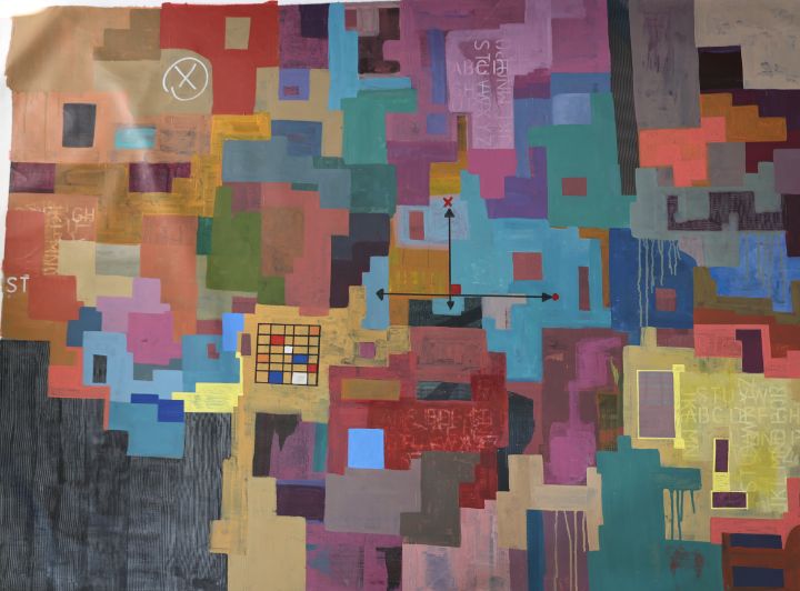 without address - salem awari - Paintings & Prints, Abstract, Collage ...