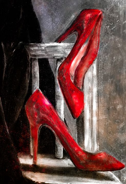 Red Stilettos - Amy Westphal Fine Art - Paintings & Prints, Still Life ...