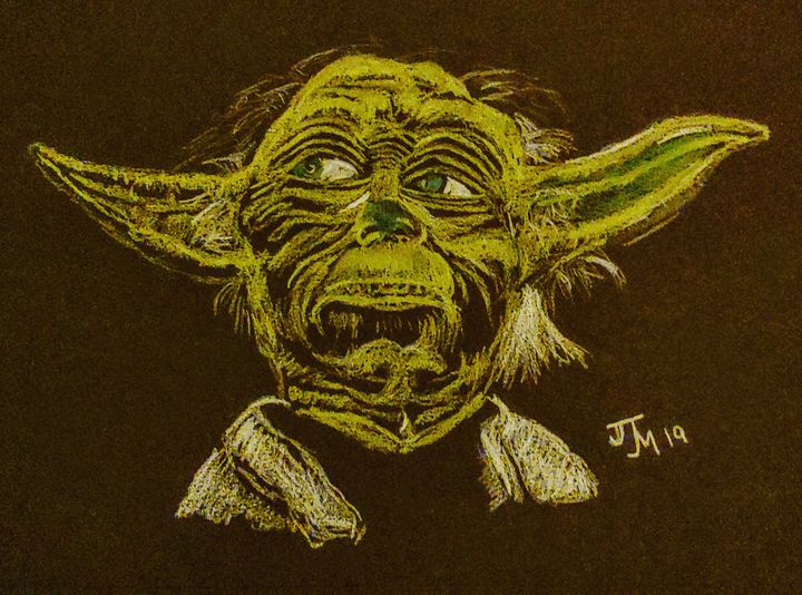Yoda black - JmurArt