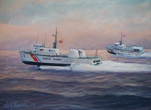Coast Guard Testing Hydrofoils Flags