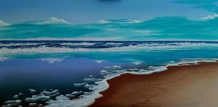 Flooded beach - Seascapes