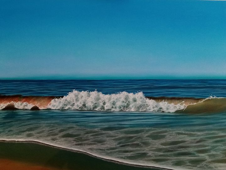 Beach White Breaker - Seascapes