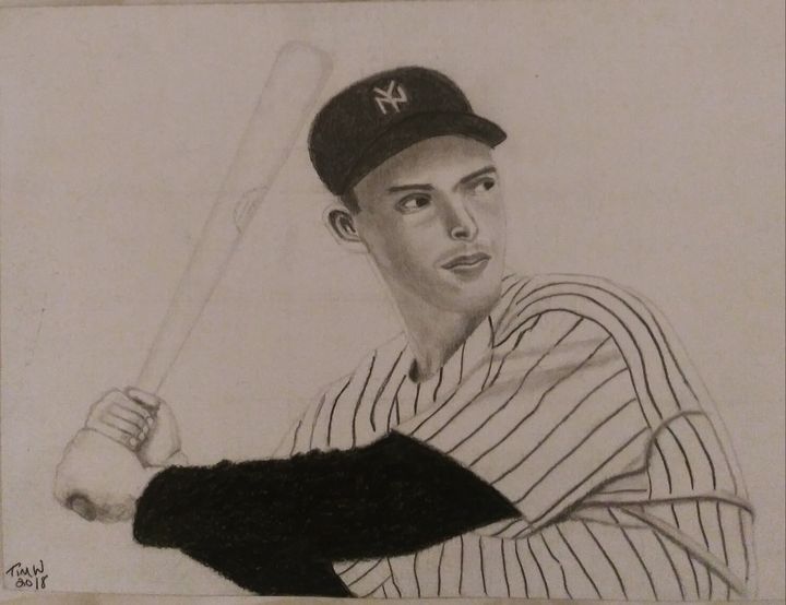 Aaron Judge Pencil Drawing Art Print 