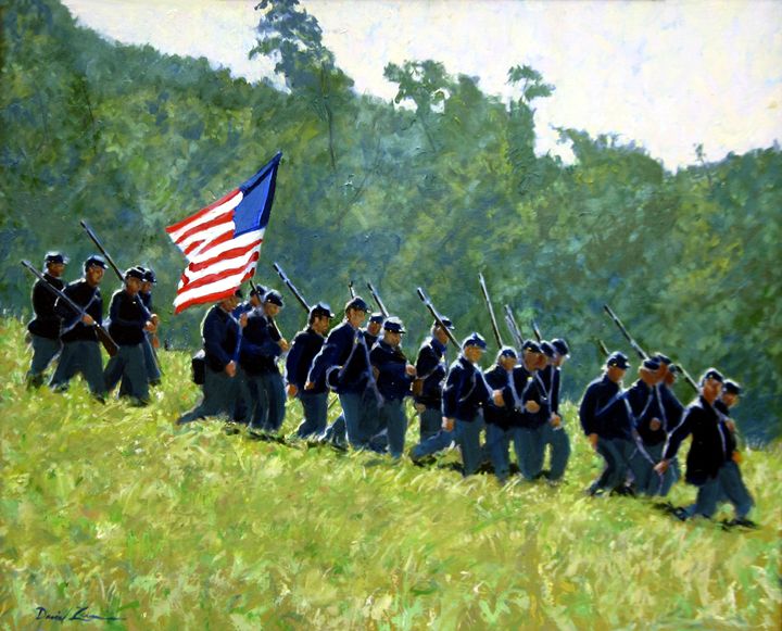 Downhill for the Union - David Zimmerman Fine Art