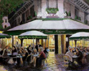 Le Deux Magots Bon Nuit - David Zimmerman Fine Art