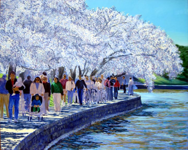 Cherry Blossom Parade - David Zimmerman Fine Art