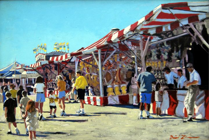 Cotton Candy and Spinning Rides - David Zimmerman Fine Art