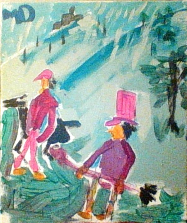 2 Men Hiking - Matthew's Art Painting's