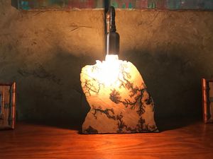 Lightning Wood lamp # 61 - OTTO ART