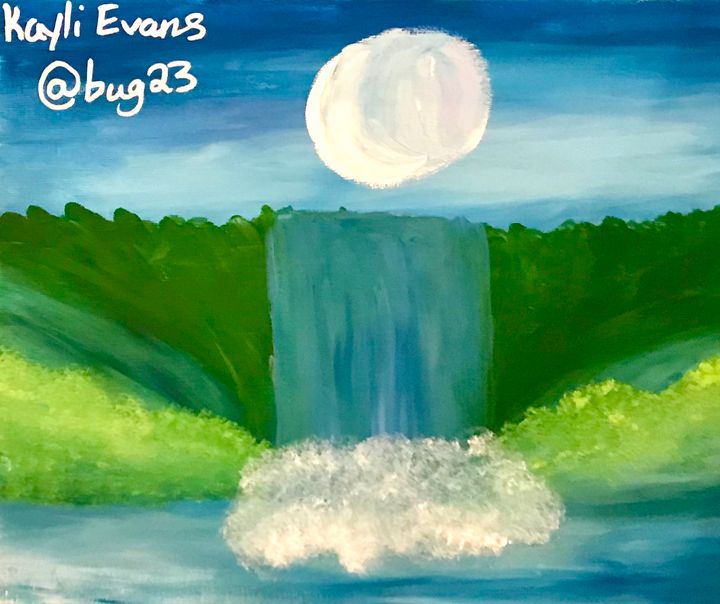 BREATHING FALLS Pallets Paintings & Prints, Landscapes & Nature