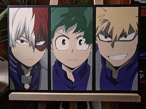 My Hero Academia acrylic on canvas