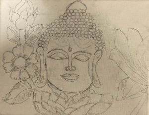 Floral Gautama Buddha