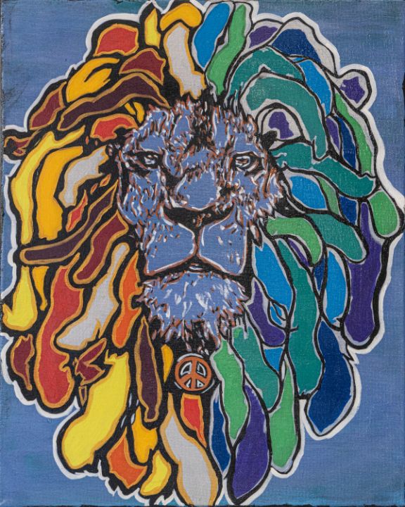 Gemini Lion - JoZartT1111 - Paintings & Prints, Ethnic, Cultural